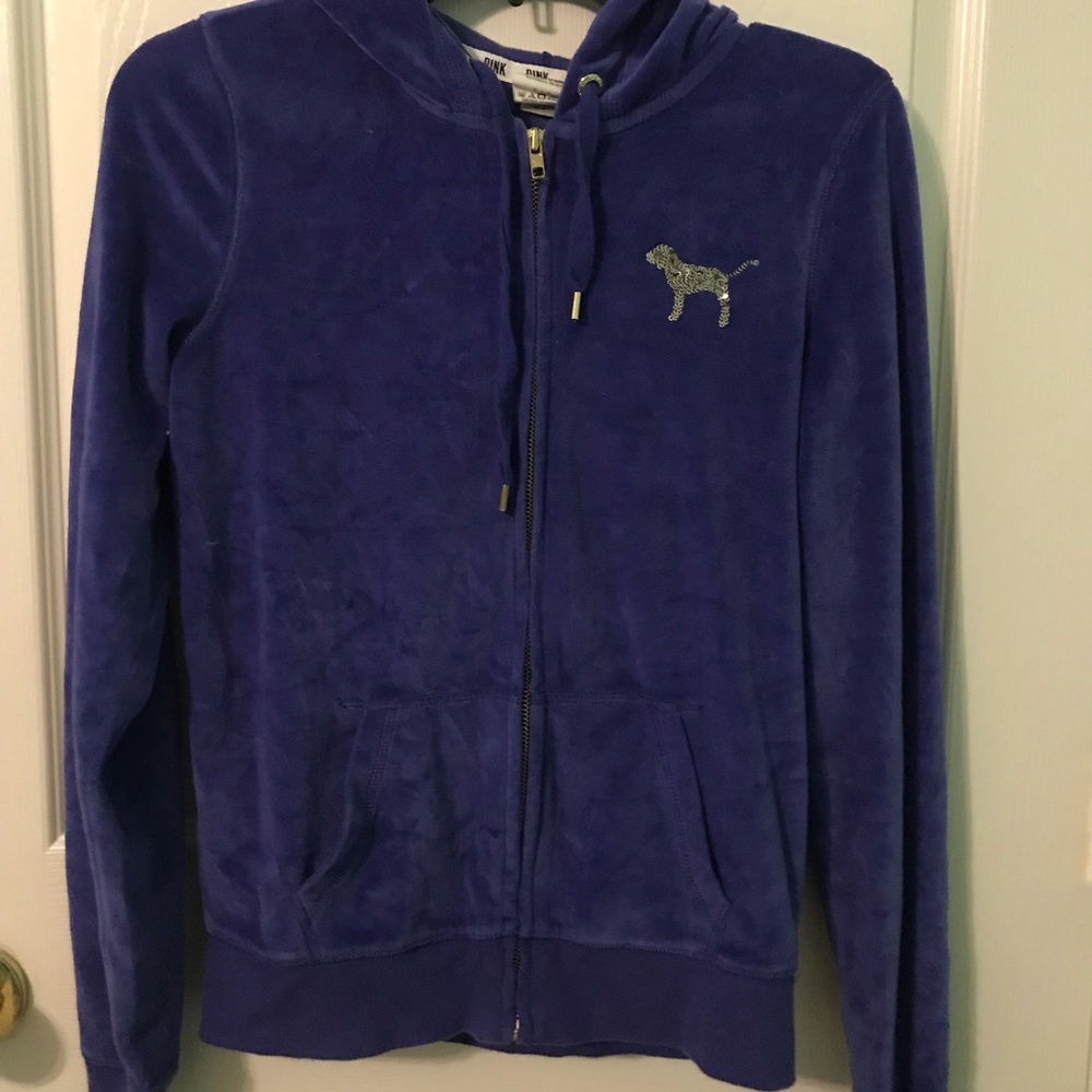 Victoria secret’s purple velvet zip up